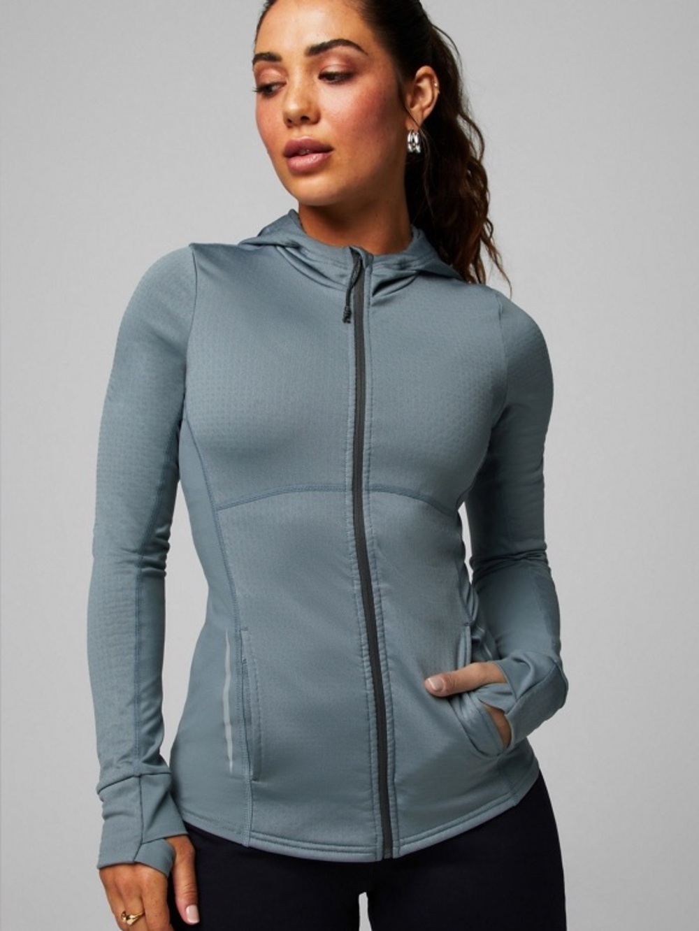 Fabletics Tech Knit Full Zip Hoodie